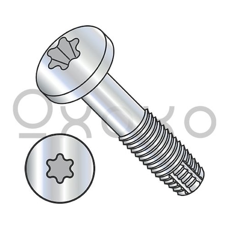 Oxoxo 1/4-20X6 Six Lobe Pan Thread Cutting Screw Type F 3in Thread Zinc And Bake, 200PK 628672