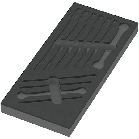 Wera 9830 Foam insert 6000 Joker Set 1, empty, 172 x 30 x 392 mm 5137330001