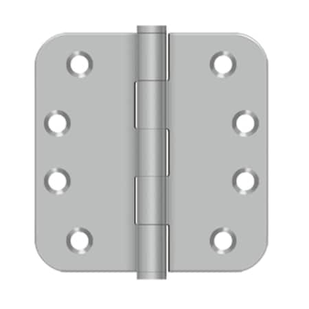 Dendesigns 4 x 4 x 0.625 in. Radius Stainless Steel Hinge, Stainless Steel DE590554