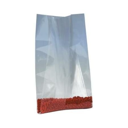 Partners Brand Gusseted Poly Bags, 8" x 14" x 36", 3 mil, Clear, 200 PK PB1756