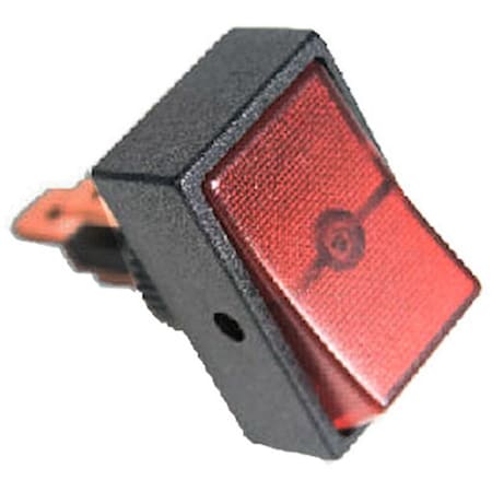 Overtime UA403600 0.5 in. Red Rocker Switch OV595784