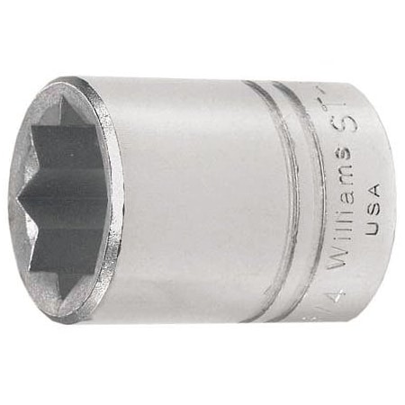 Williams Williams Standard Socket, 1/2"D, 8Pt, 1-1/8 JHWST-836