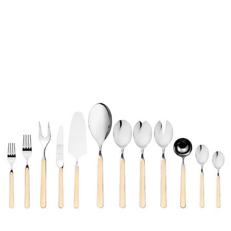 Mepra Fantasia Flatware Set - 67 Pieces - Vanilla 10L622067