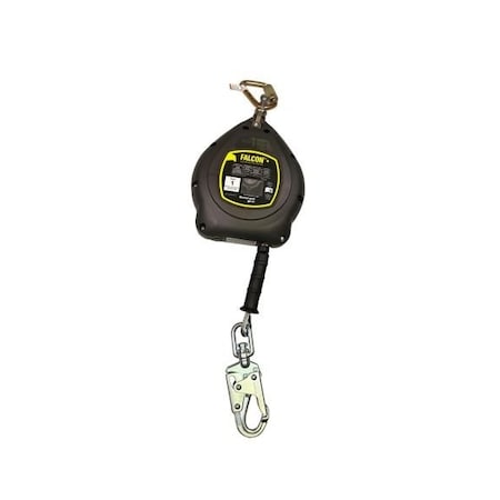 Honeywell Miller Falcon+ Self-Retracting Lifeline, 20 / 30 / 50 Length, Carabiner, Steel, 1 Leg(s) MFS-OGC1-02/30FT