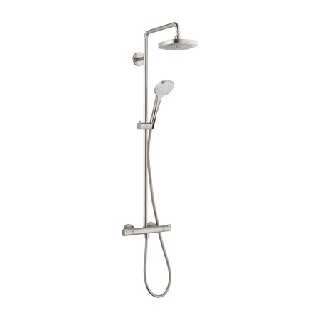 Hansgrohe Croma Select E Showerpipe 180 2-Jet, 1.8 GPM in Brushed Nickel 04698821
