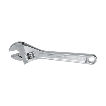 Proto ADJUSTABLE NON-INSULATED WRENCH, 1 1/8 IN, SATIN, 8 IN OAL, STEEL BODY, ASME J708