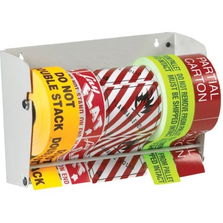 Partners Brand Wall Mount Label Dispenser, 12 1/2", White, 1/Each LDM1250