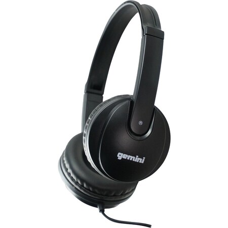 Gemini Professional DJ Headphone  40mm Dynamic Drivers, Black DJX-200 (BLK)
