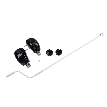 Lippert PULL STYLE MANUAL TO CRANK STYLE MANUAL UPGRADE KIT, BLACK 333411