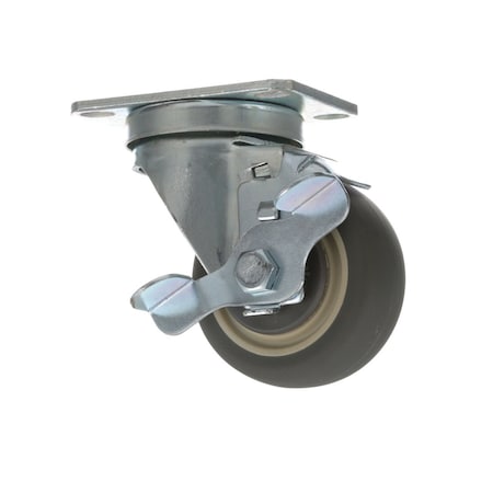 Allpoints Plate Mnt Caster W/Brk 3 W 2-3/8 X 3-5/8 262377
