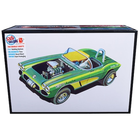 Time2Play 3-in-1 Skill 2 Model Kit - 1 by 25 Scale Model for 1962 Chevrolet Corvette TI3469025