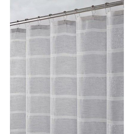 Homeroots Lurex Stripe Shower Curtain 484072