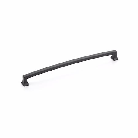 Schaub 10in Center to Center Menlo Park Arched Cabinet Pull Matte Black Finish 528-MB