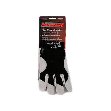 Weldcote Performance Grain Goatskin Welding Gloves, Snug Spandex Fit, X-Large by Metals, 12PK WCM60XL