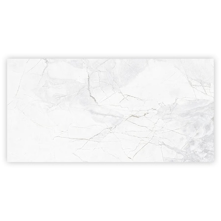 Apollo Tile 24x48 in. Polished Bright White with Gray Porcelain Wall and Floor Tile 15.5 sq ft/case, 2PK COS88WHT2448