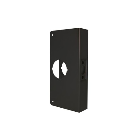 Don-Jo Mfg Door Wrap 2-3/4in Backset, 1-3/4in Door, 4-1/4in W x 9in H, 2-1/8in Hole, 613/US10B Oil Rubbed Bronze 4-10B-CW
