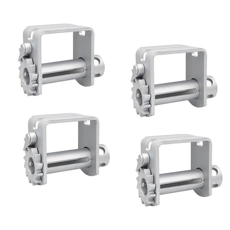 Mytee Products Double L Slider Solid Zinc Coated Winch WLL 5500 LBS, 4PK WinchS-Zx4