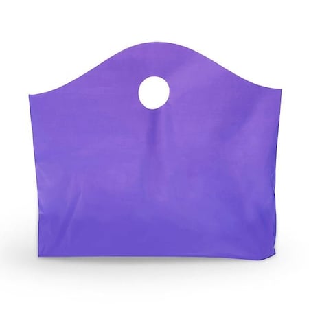 Nashville Wraps Purple Wave Top Reusable Plastic Bags, Medium 18x15x6, 2.25 mil, 250PK S29FP