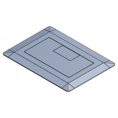 Carlon Box Cover, Floor Box Type, 1 Gang, Non-Metallic E9761S