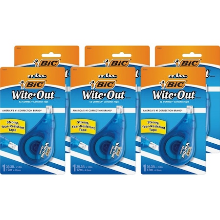Wite-Out Tape, Correction, 1pcs., PK6 WOTAPP11BX