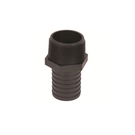 Eat-In 0.5 To 0.5 in. Barbed Male Hose Adapter EA169263
