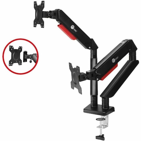 Siig DUAL MONITOR GAS SPRING ARM DESK MOUNT - 13IN TO 32IN - MAX LOAD 22 LBS - VESA 7 CE-MT3Y11-S1