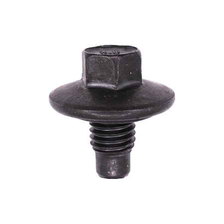 Auveco Oil Drain Plug with Gasket M12-1.75 Threads Black, 2PK 18023