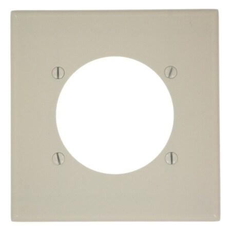 Leviton Receptacle Wallplate, Standard Size, Gang 2, Light Almond 80530-T