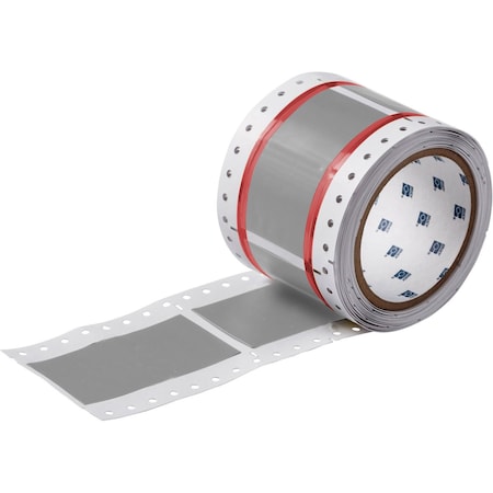 Brady PermaSleeve HX Heat Shrink Double Sided Wire Marking Sleeves, Gray, 2 in. Dia x 2 in. W 2HX-2000-2-GY