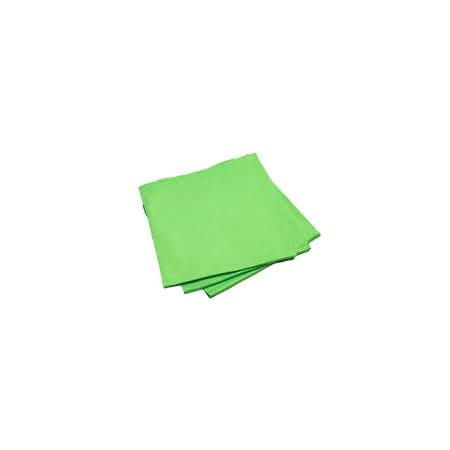 M&B Absorbents Microfiber Glass Cleaning Towel, Green, 16 in.x16 in., 200PK MFG-1616-G