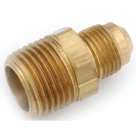 Anderson Metals Connector, 3/8 x 1/2 in, Flare x MPT, Brass 754048-0608