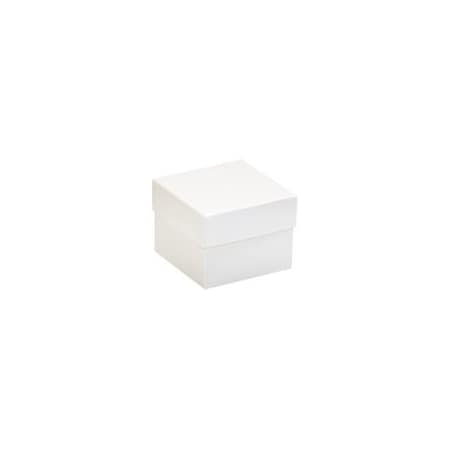 Bubblefast 50-4 x 4 x 3'' White Deluxe Gift Box Bottoms, 50PK BFDGB443W