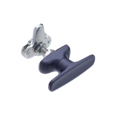 Southco Cam Latch T-Handle, Turn Clockwise to Latch / Lock, Short Cam, Zinc Alloy, Powder Coat, Black 92-11-531