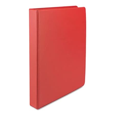 Universal Suede Finish Vinyl Round Ring Binder, 1 Capacity, Red UNV31403***