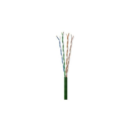 Cable Wholesale Bulk Slim Cat6a Green Ethernet Cable, 28AWG Stranded Copper, UTP, Spool, 1000 foot 13X6-651MH
