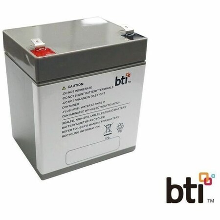 Battery Technology BTI 12V 5AH 1-CELL SEALED LEAD ACID BATTERY FOR APC BACKUPS BVN65 APCRBCV211-BTI