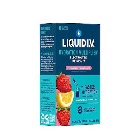 Liquid I.V. Sports Drink Mix, Strawberry Lemonade, PK6 LVM-6029
