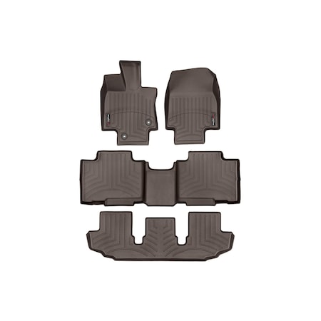 Weathertech Cocoa, Front, rear, and rear Floorliners 471609-1-4-3