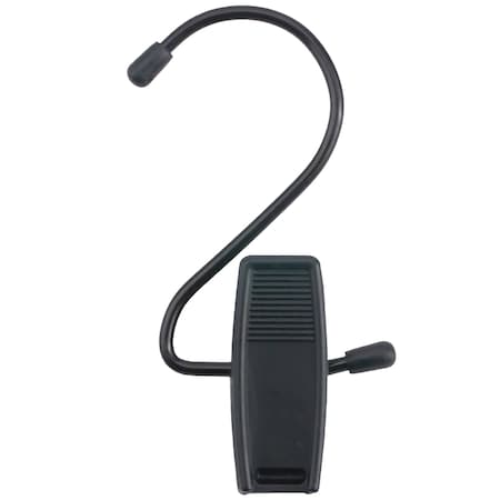 Nahanco 4 1/2in Hang-All Black Plastic Clip With Black Hook, 12PK 610BBH12