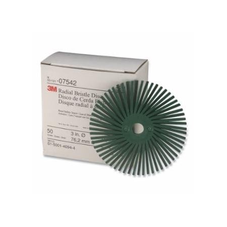 Scotch-Brite RADIAL BRISTLE DISC 3 in X3/8 in 50, 10PK 405-051131-07542