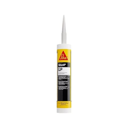 Sika Silicone Sealant, 10 oz, Cartridge, Red, Silicone Base, Sikasil-GP HT 432059