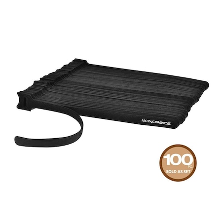 Monoprice Cable Tie, 9 in L, 2.17 in Max Bundle Dia., Black, Polypropylene 6483