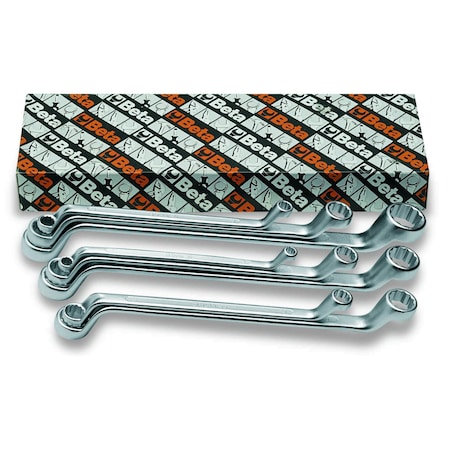 Beta 90/S13 Metric Set of 13 Double-End, Deep Offset Box Wrenches, 6x7mm-30x32mm 90/S13
