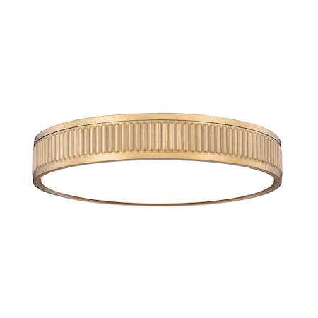 Z-Lite Stari 1 Light Flush Mount, Modern Gold, 16.75 In W 1013F16-MGLD-LED