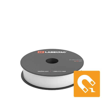 Labeltac Magnetic Supply 1in x 25ft LT4/Pro X, White LT102M