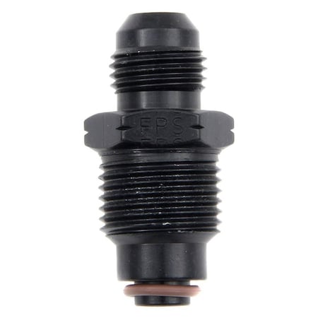 Light House Beauty 491964-BL -6 AN x 18 mm x 1.5 in. Fuel Injection Male Adapter Fitting - Black LI3088662