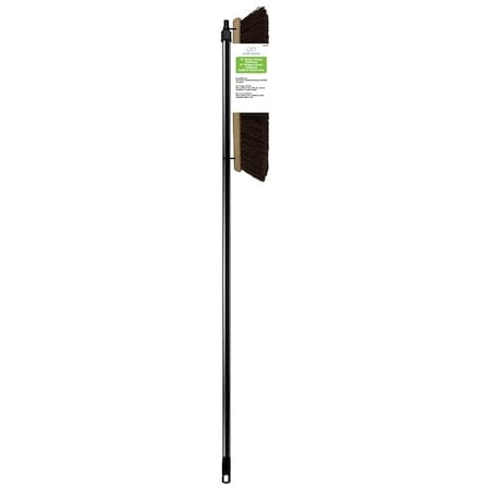 Simple Spaces 3018PF Push Broom, 54 in L Trim, 55.65 in L, Threaded, Metal Handle 92012