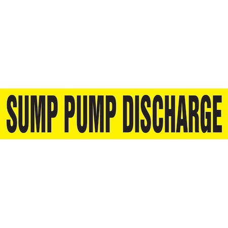 Accuform ASME ANSI PIPE MARKER SUMP PUMP RPK687STB