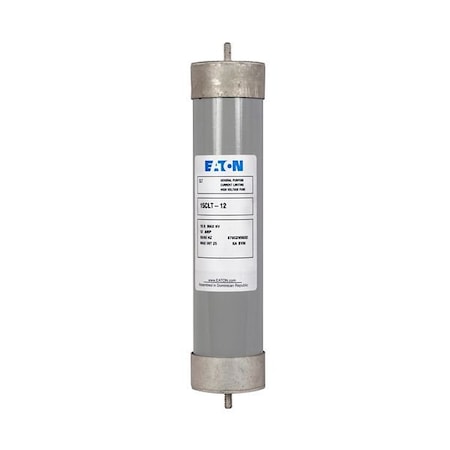 Eaton Bussmann series CLT fuse, current limiting fuse, Single barrel, 12A, 15.5 kV max 15CLT-12