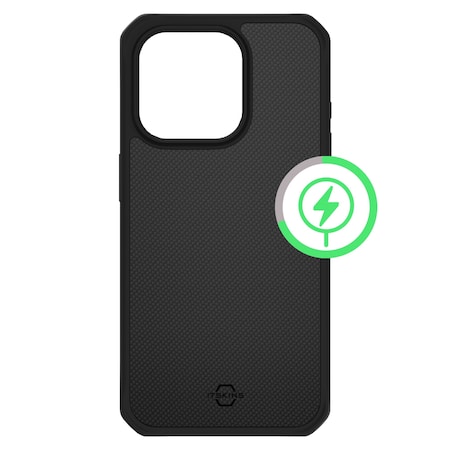 Itskins Ballistic r Nylon Magsafe Case For Apple Iphone 15 Pro Max, Black AP5U-HMABA-BLCK